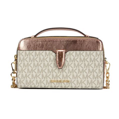 michael kors jet set primrose|Jet Set Medium Logo Crossover Wristlet .